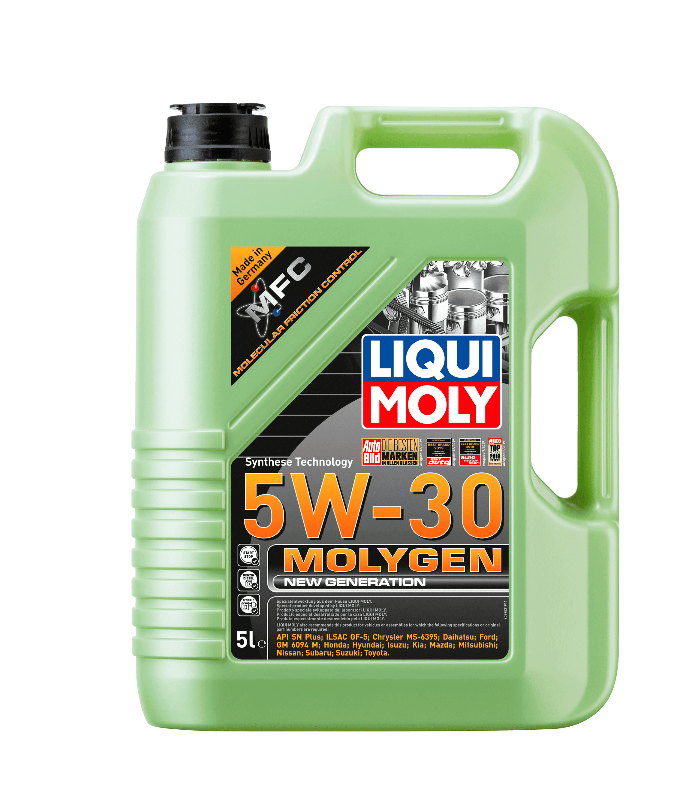 Моторное масло Liqui Moly Molygen New Generation 5W-30, 5л
